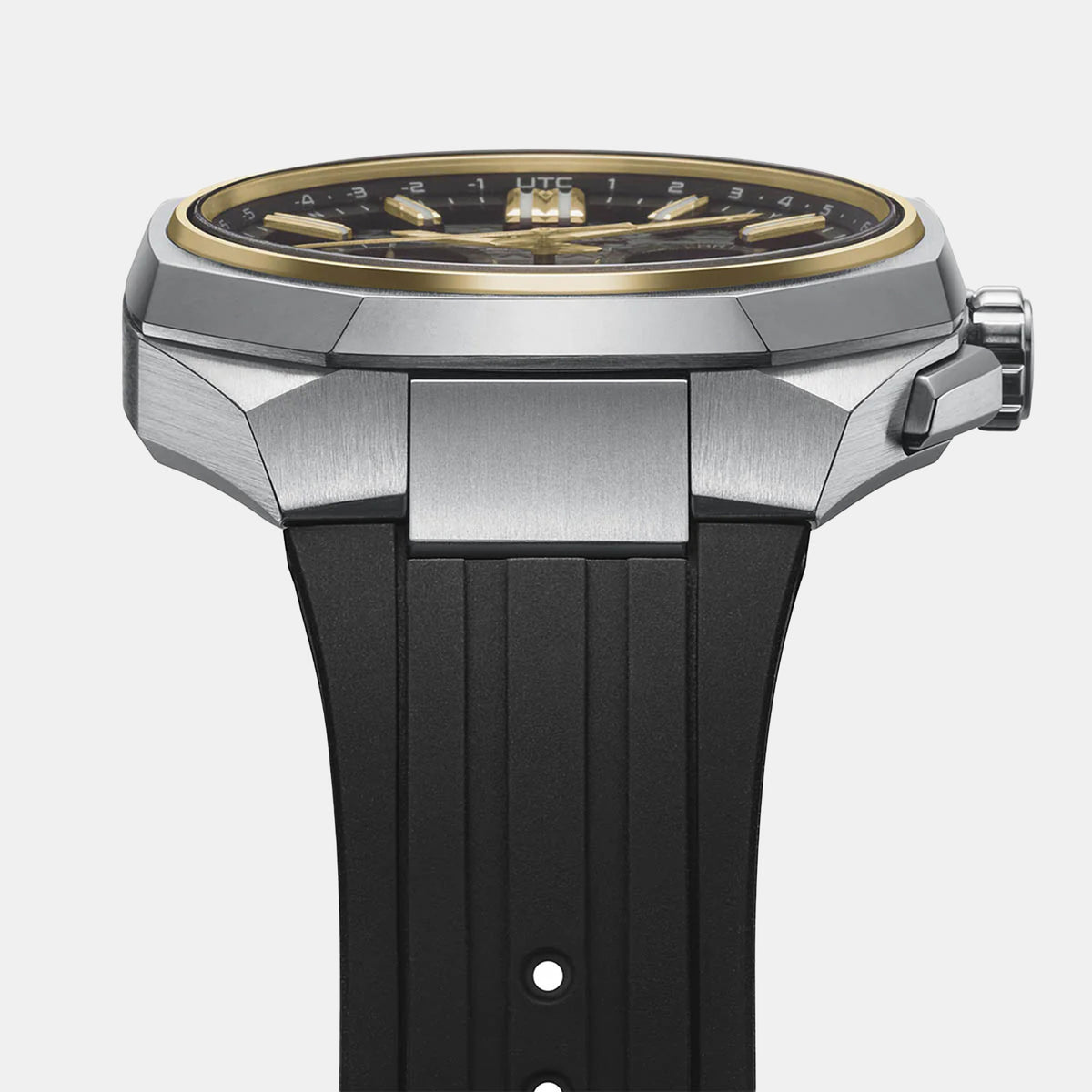 Astron Men Solar Black Dial Chronograph Silicone Watch HAB003J1
