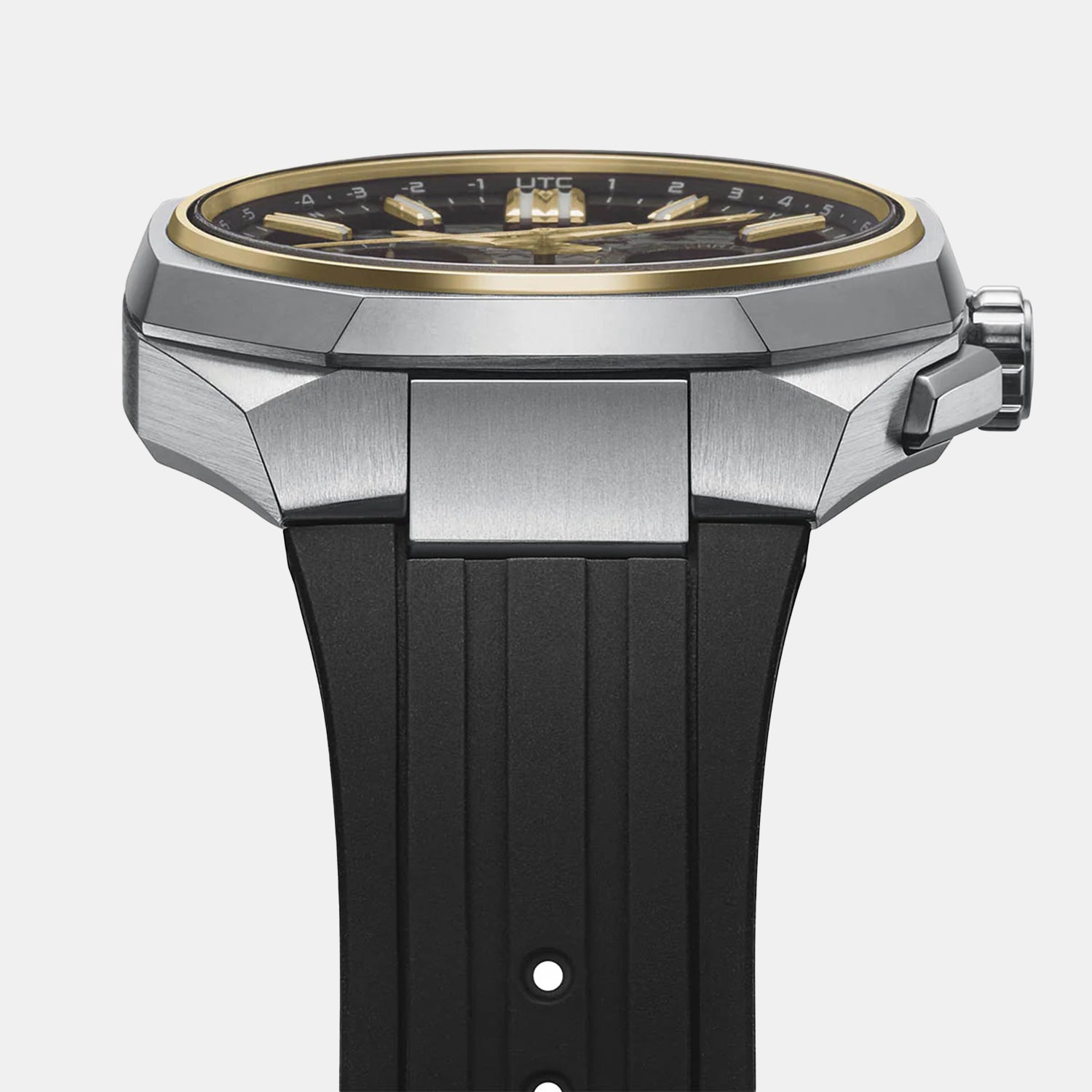 Astron Men Solar Black Dial Chronograph Silicone Watch HAB003J1