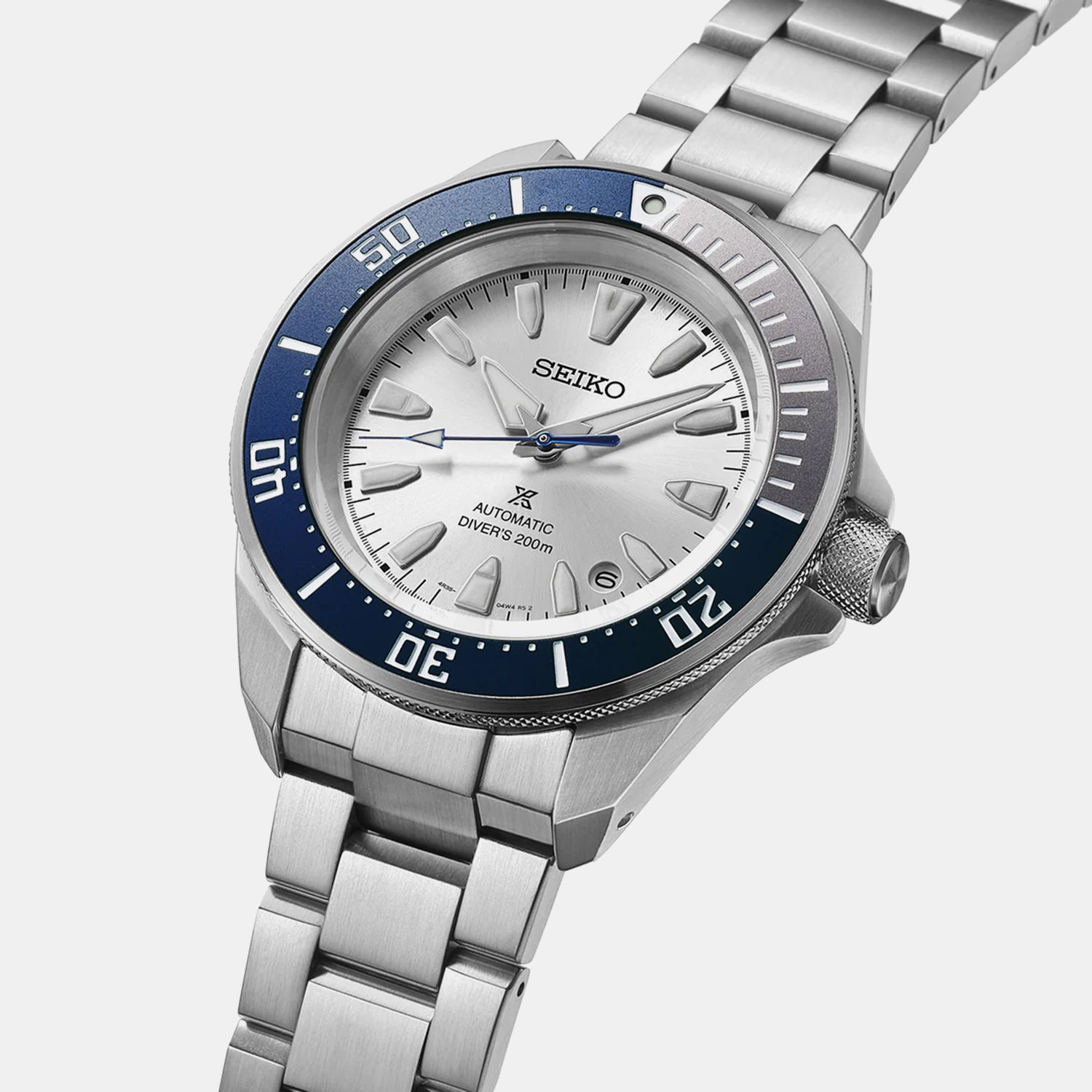Prospex 145th Anniversary Blue Theme Men Automatic Silver Dial Analog Stainless Steel Watch HBB001K1