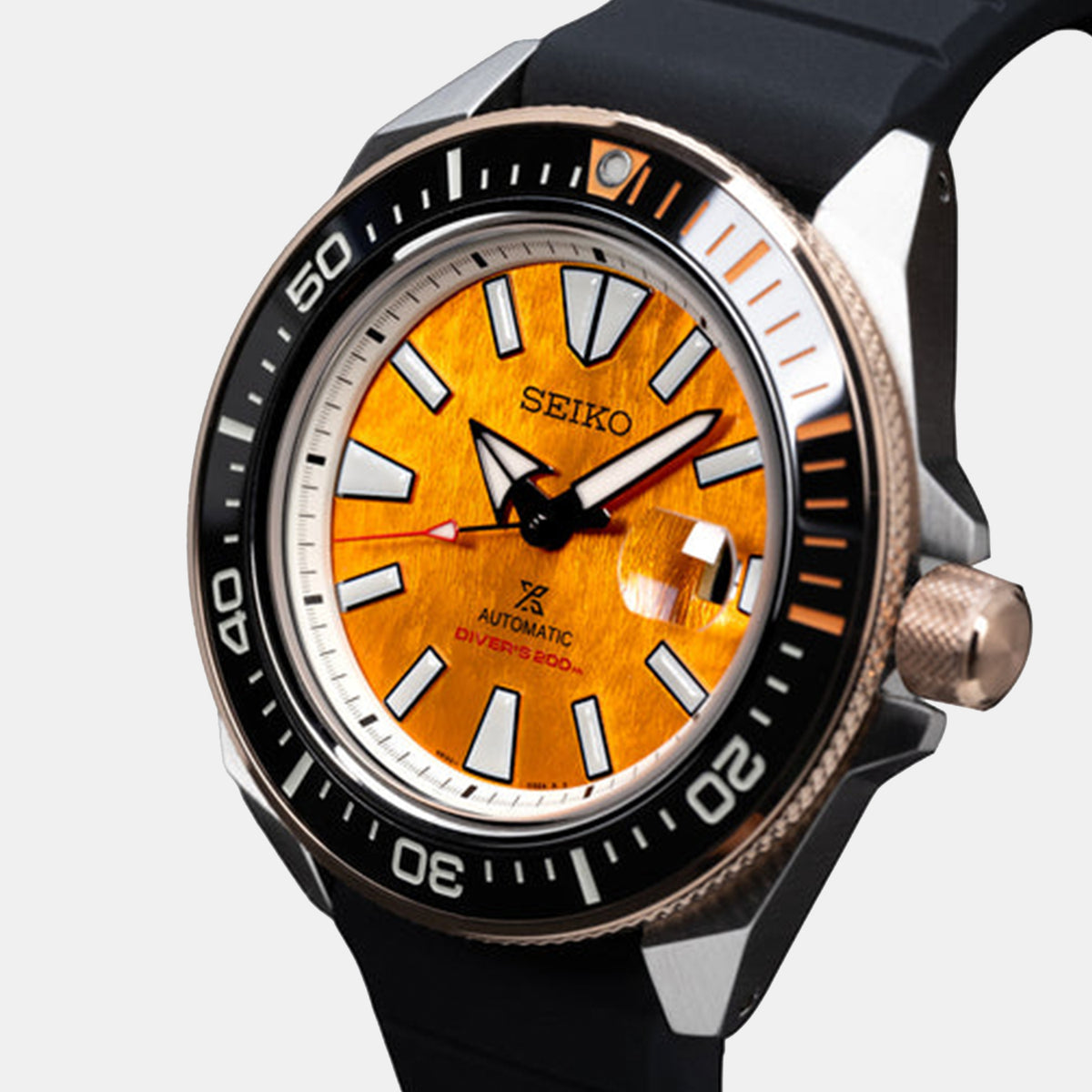 Prospex Limited Edition - Inspired by the Indian Tiger Men Automatic Orange Dial Analog Stainless Steel Watch HBB005K1