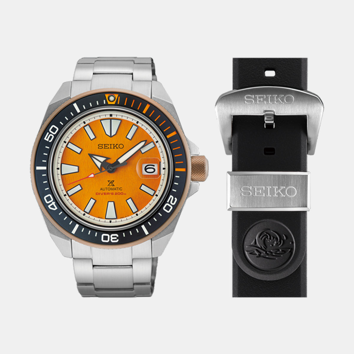 Prospex Limited Edition - Inspired by the Indian Tiger Men Automatic Orange Dial Analog Stainless Steel Watch HBB005K1