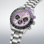 Prospex 145th Anniversary Limited Edition Men Solar Lavender Dial Chronograph Metal Watch HBJ005P1