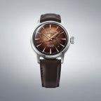 Presage Men Automatic Brown Dial Analog Leather Watch HCB003J1