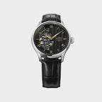 Presage Men Automatic Black Dial Analog Leather Watch HCB008J1