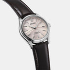 Presage Classic Series Men Automatic Pink Dial Analog Leather Watch HCC003J1
