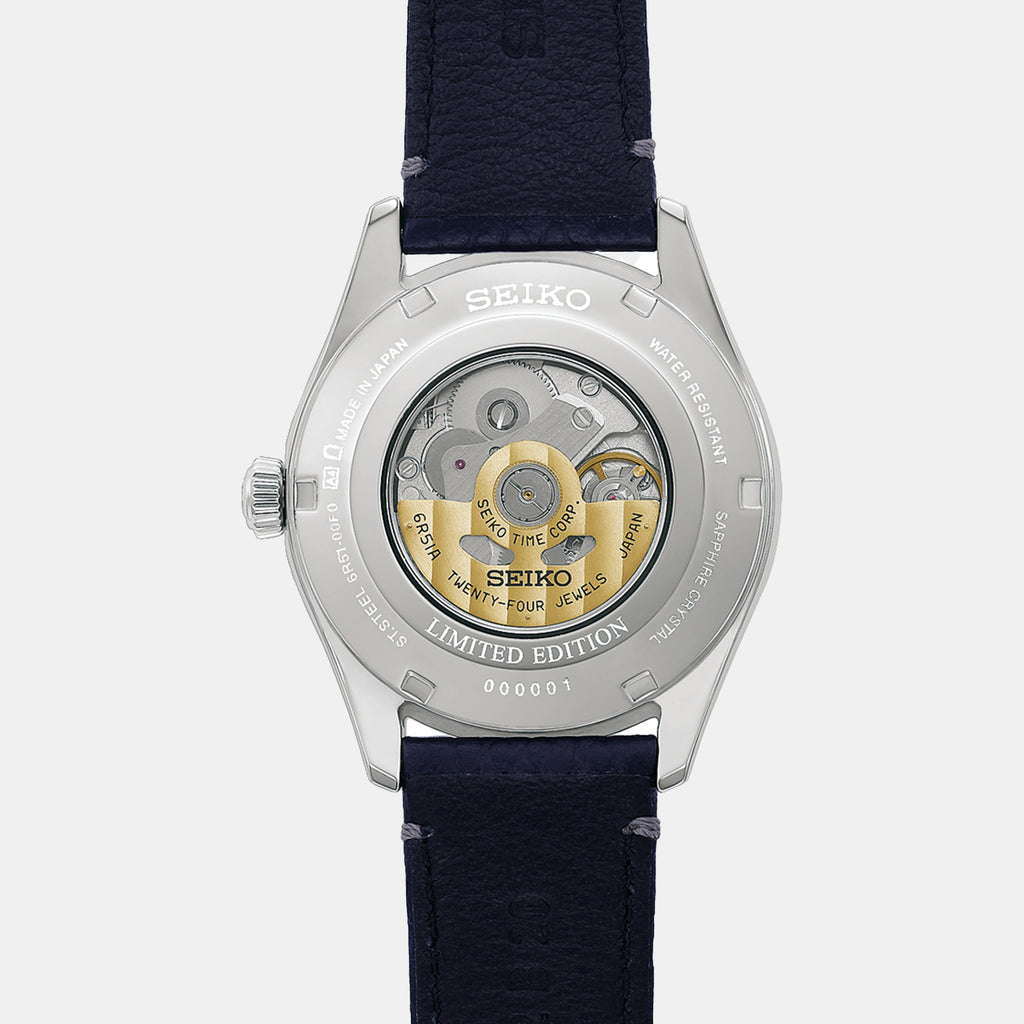 Presage Classic Series Men Automatic Blue Dial Analog Leather Watch HCC007J1