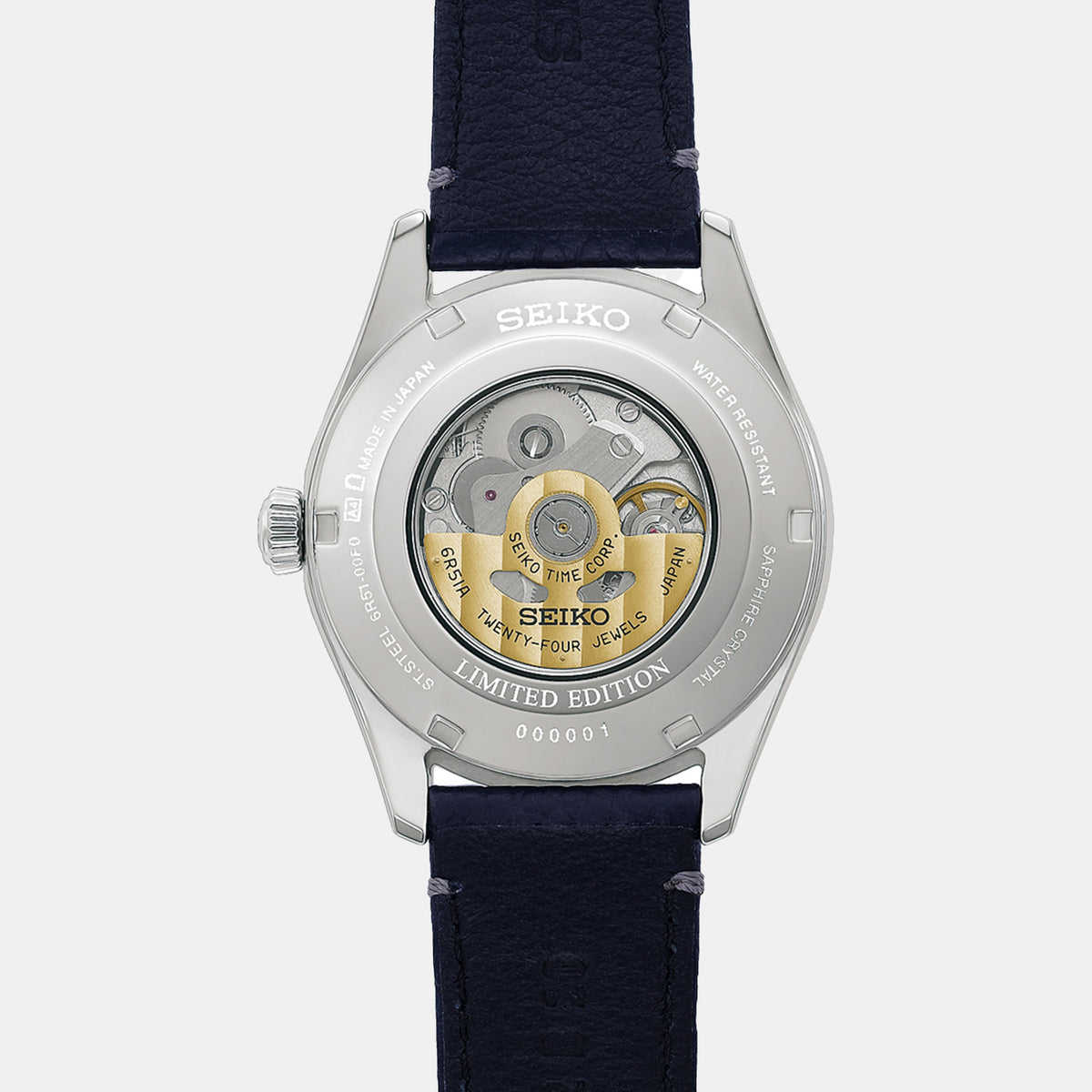 Presage Men Automatic Blue Dial Analog Leather Watch HCC007J1