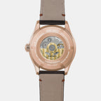 Presage Classic Series "Tomioka Silk Promotion Organization" Limited Edition Men Automatic White Dial Analog Leather Watch HCC008J1