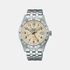 5 GMT Men Automatic Cream Dial Analog Stainless Steel Watch HDB002K1