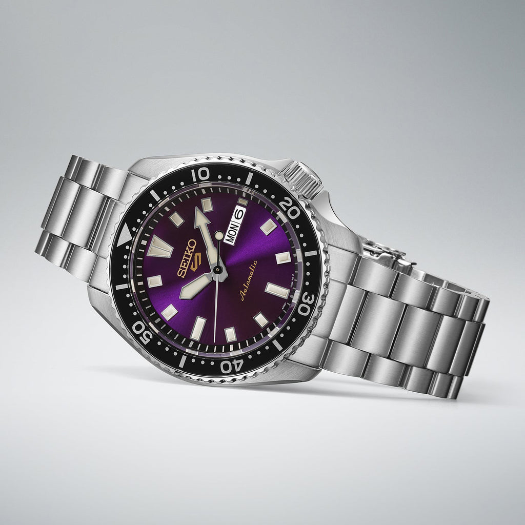 5 Sports 145th Anniversary Limited Edition Men Automatic Purple Dial Analog Metal Watch HDB003K1