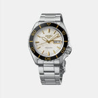 5 Sports Men Automatic White Dial Analog Stainless Steel Watch HDB004K1