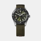 5 Sports Men Automatic Green Dial Analog Nylon Watch HDB008K1