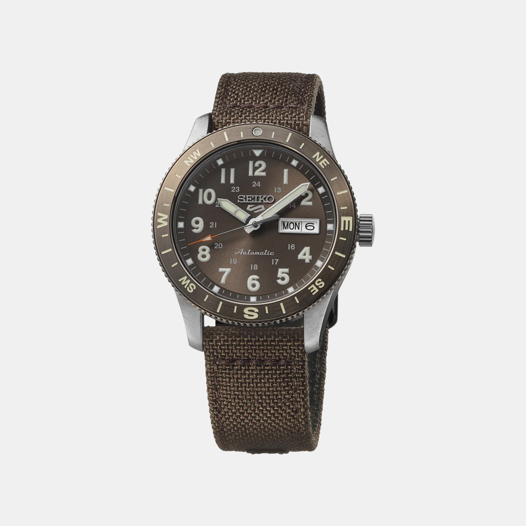 5 Sports Men Automatic Brown Dial Analog Nylon Watch HDB009K1