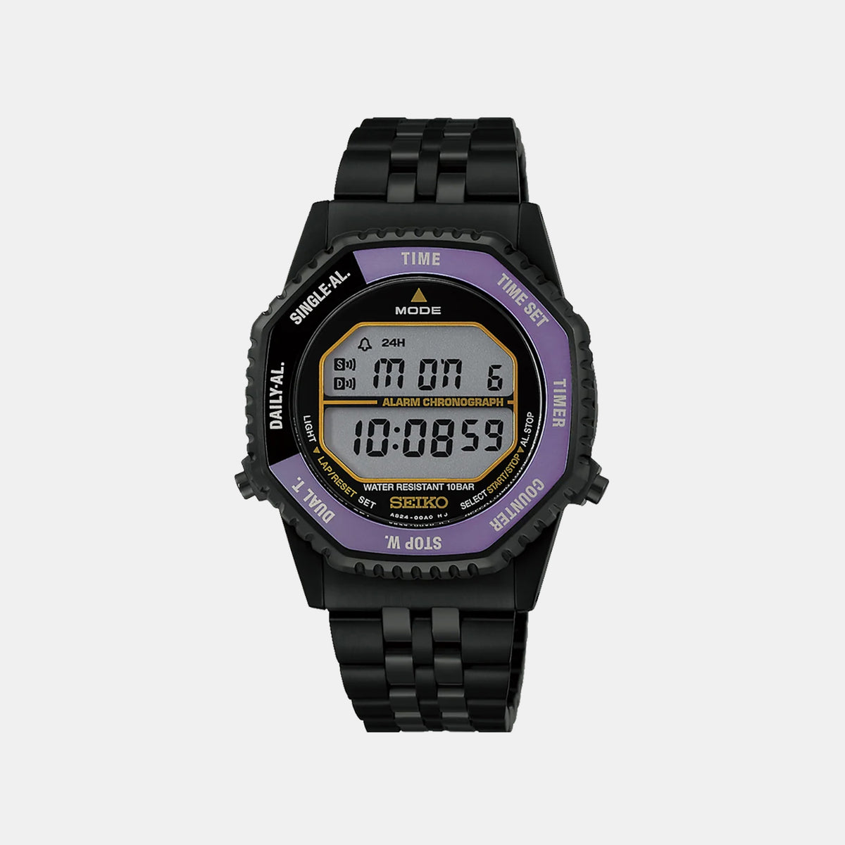 Conceptual 145th Anniversary Limited Edition Men Quartz Purple Dial Digital Stainless Steel Watch HFL001P1
