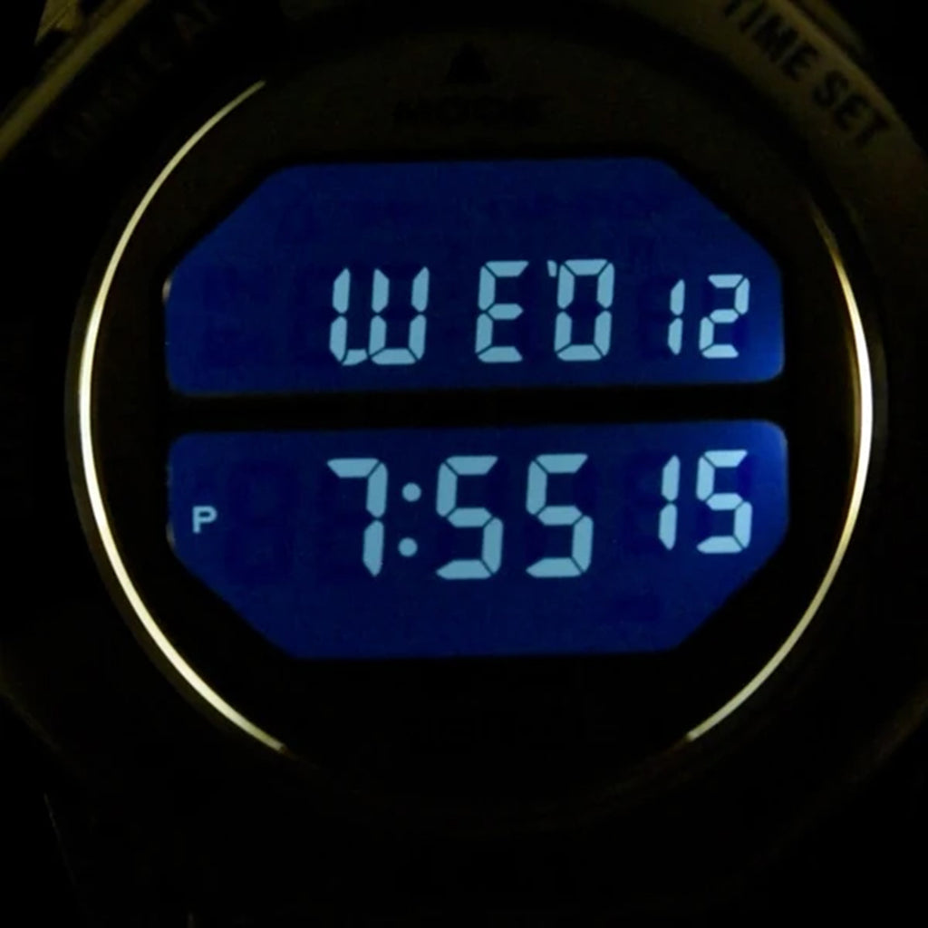 Rotocall Men Quartz Black Dial Digital Stainless Steel Watch HFL003P1
