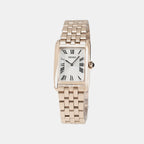 Dress Women Quartz White Dial Analog Stainless Steel Watch HGG002P1