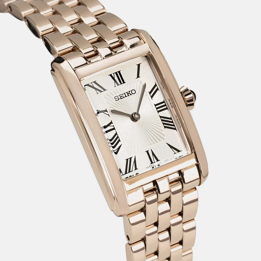 Dress Women Quartz White Dial Analog Stainless Steel Watch HGG002P1