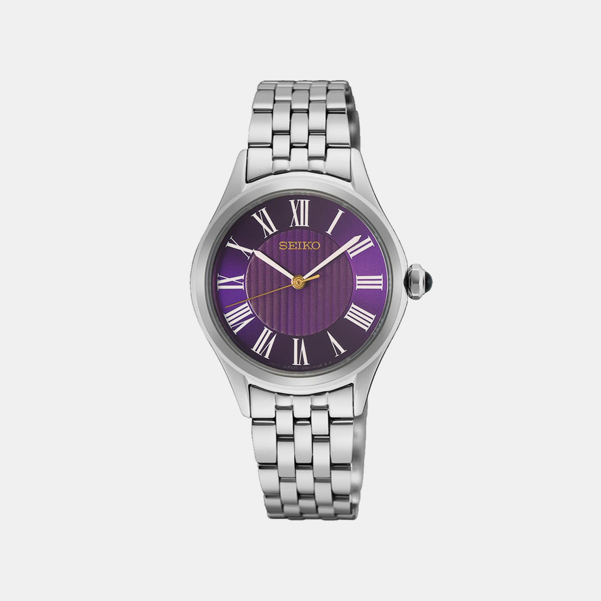 Discover More 145th Anniversary Limited Edition Women Quartz Purple Dial Analog Stainless Steel Watch HGH004P1