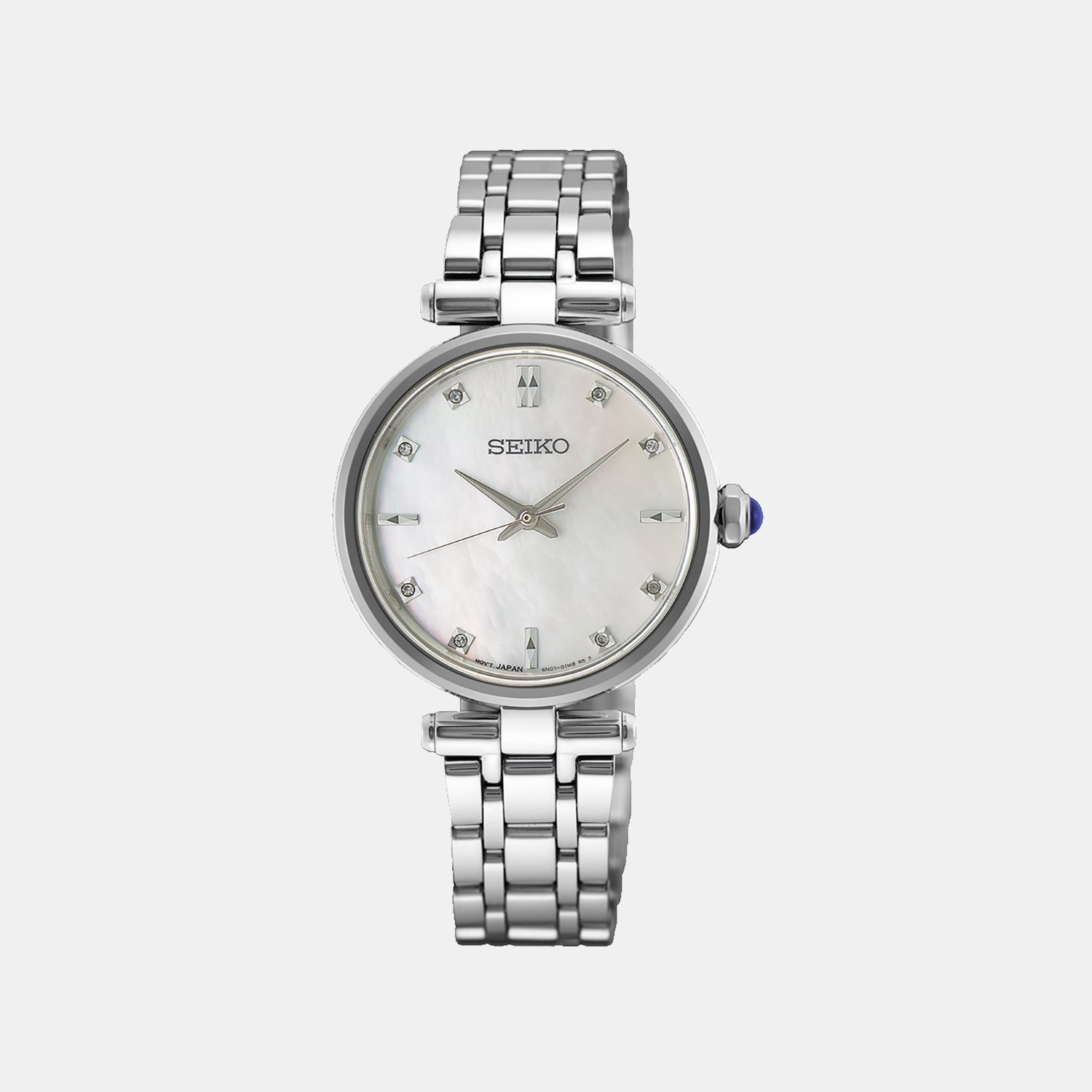Women Quartz Mother Of Pearl Dial Analog Stainless Steel Watch HGH005P1