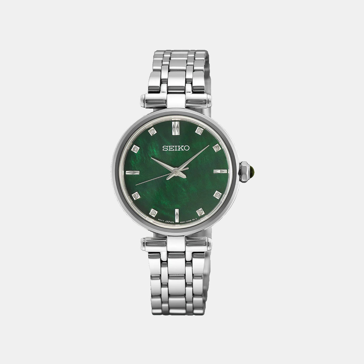 Dress Women Quartz Mother Of Pearl Dial Analog Metal Watch HGH006P1