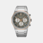 Men Quartz Green Dial Chronograph Stainless Steel Watch HGK002P1