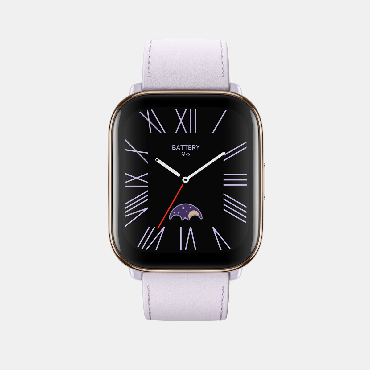 Unisex Processor Purple Dial Amoled Silicone Watch AMAZFIT ACTIVE LAVENDER PURPLE