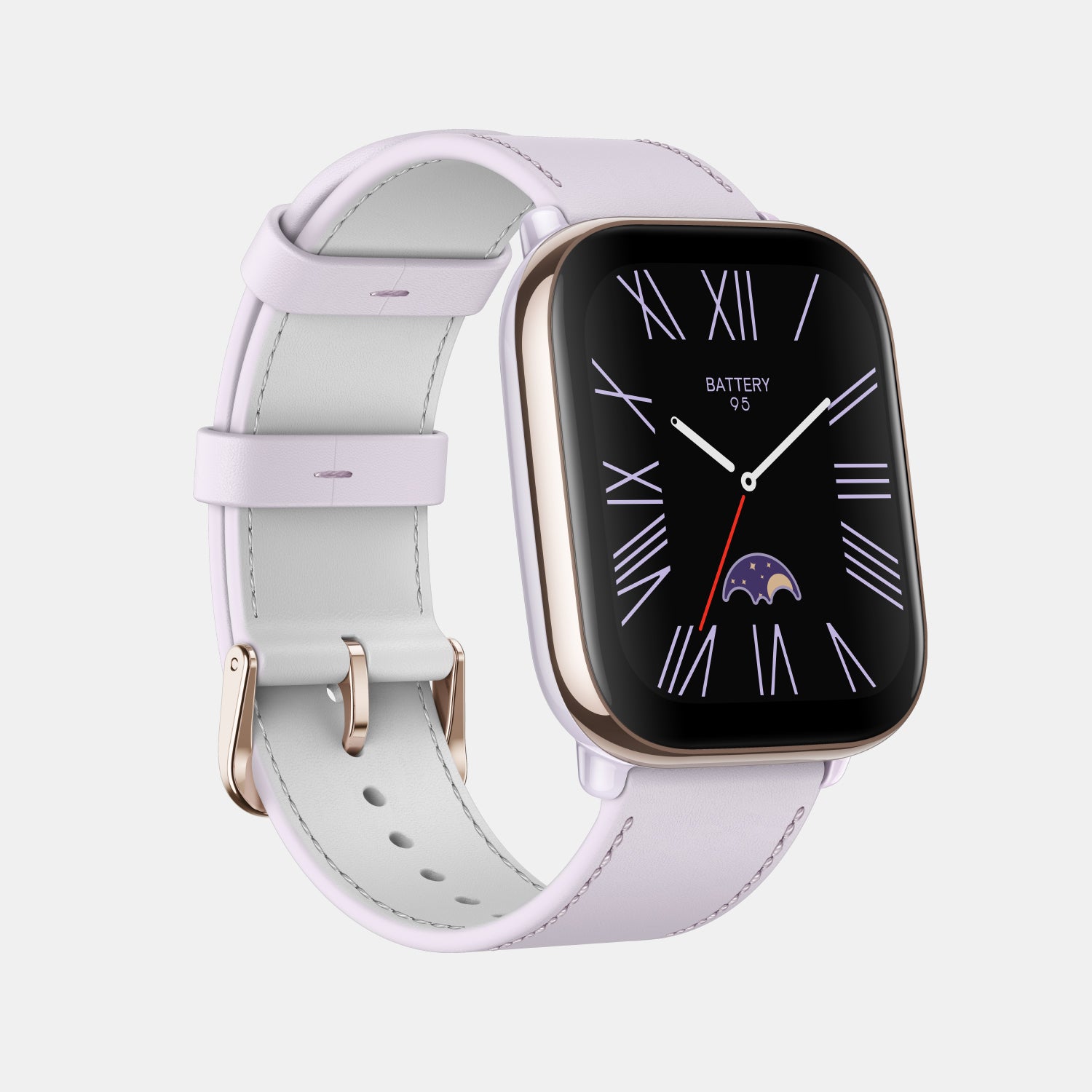 Unisex Processor Lavender Purple Dial Amoled Silicone Watch AMAZFIT ACTIVE LAVENDER PURPLE