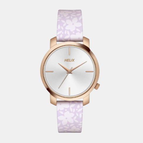 Helix Round Silver Analog watch