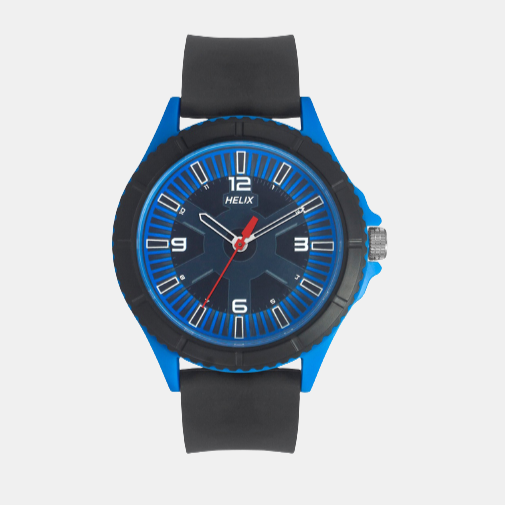 Helix Round Blue Analog watch