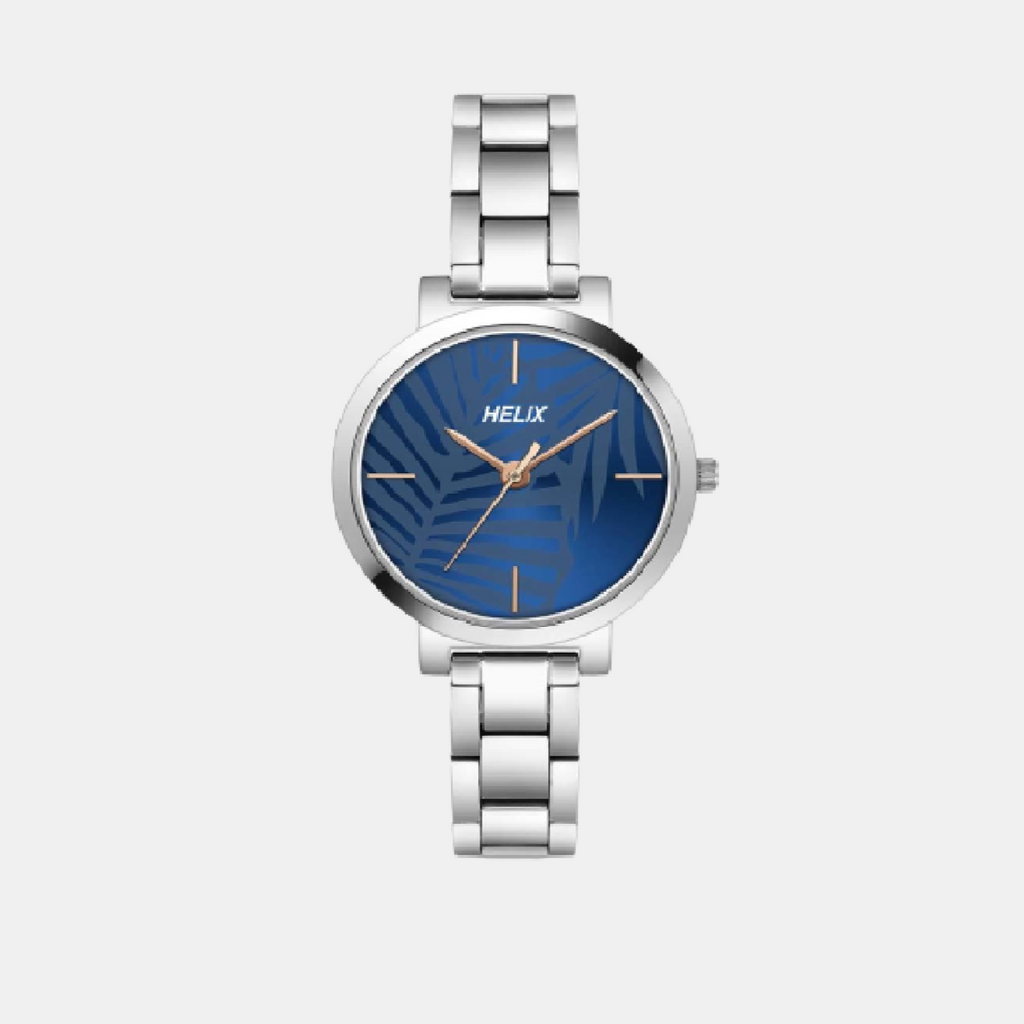 Helix Round Blue Analog watch