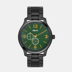 Helix Round Green Analog watch