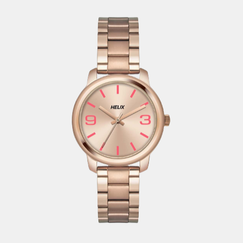 Helix Round Rose Gold Analog watch
