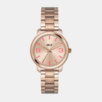 Helix Round Rose Gold Analog watch