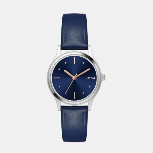 Helix Round Blue Analog watch