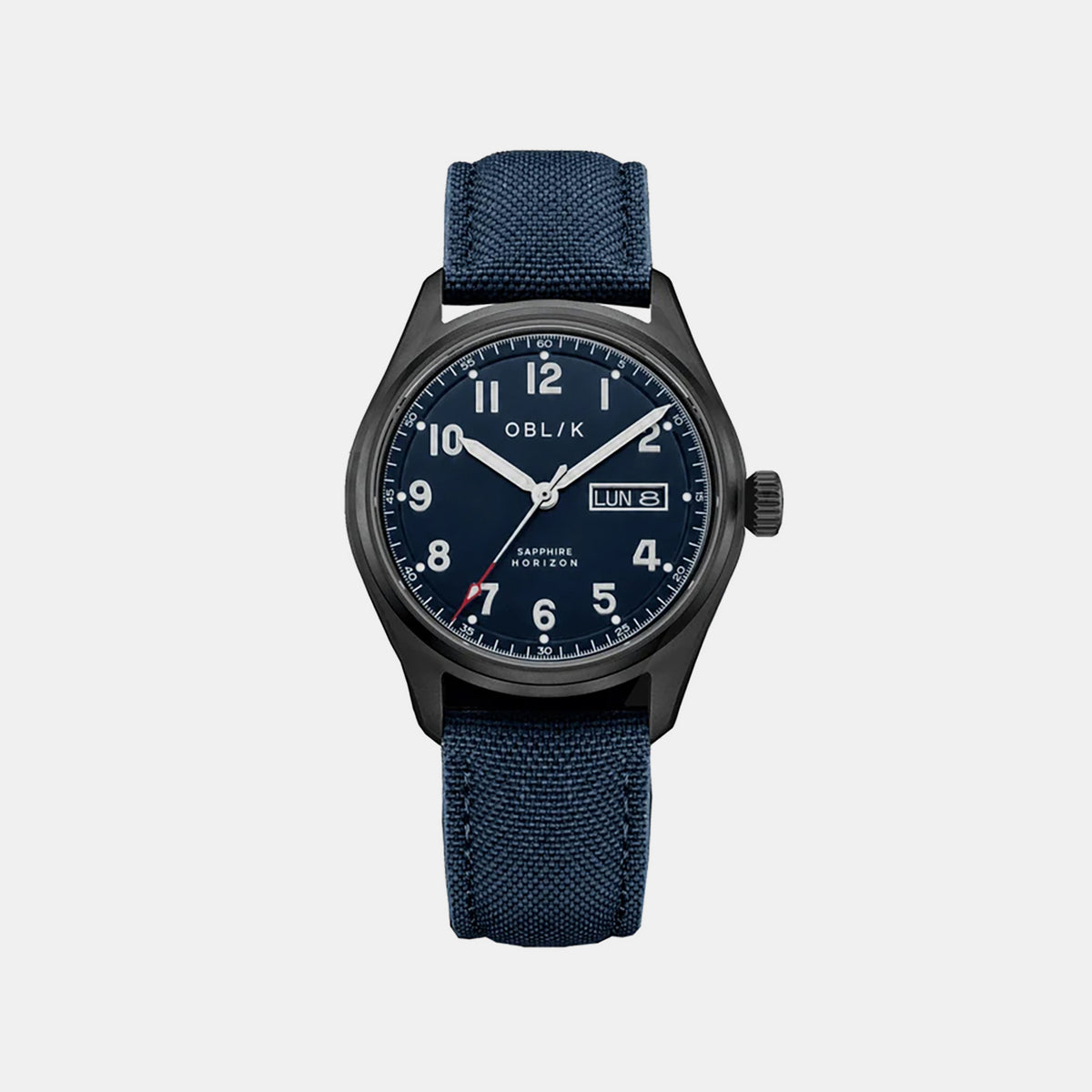 Men Quartz Blue Dial Analog Nylon Watch HORIZON-BLUE