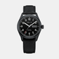 Horizon Men Quartz Black Dial Analog Fabric Watch