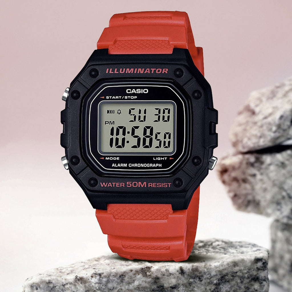 Youth Unisex Quartz Black Dial Digital Resin Watch I111