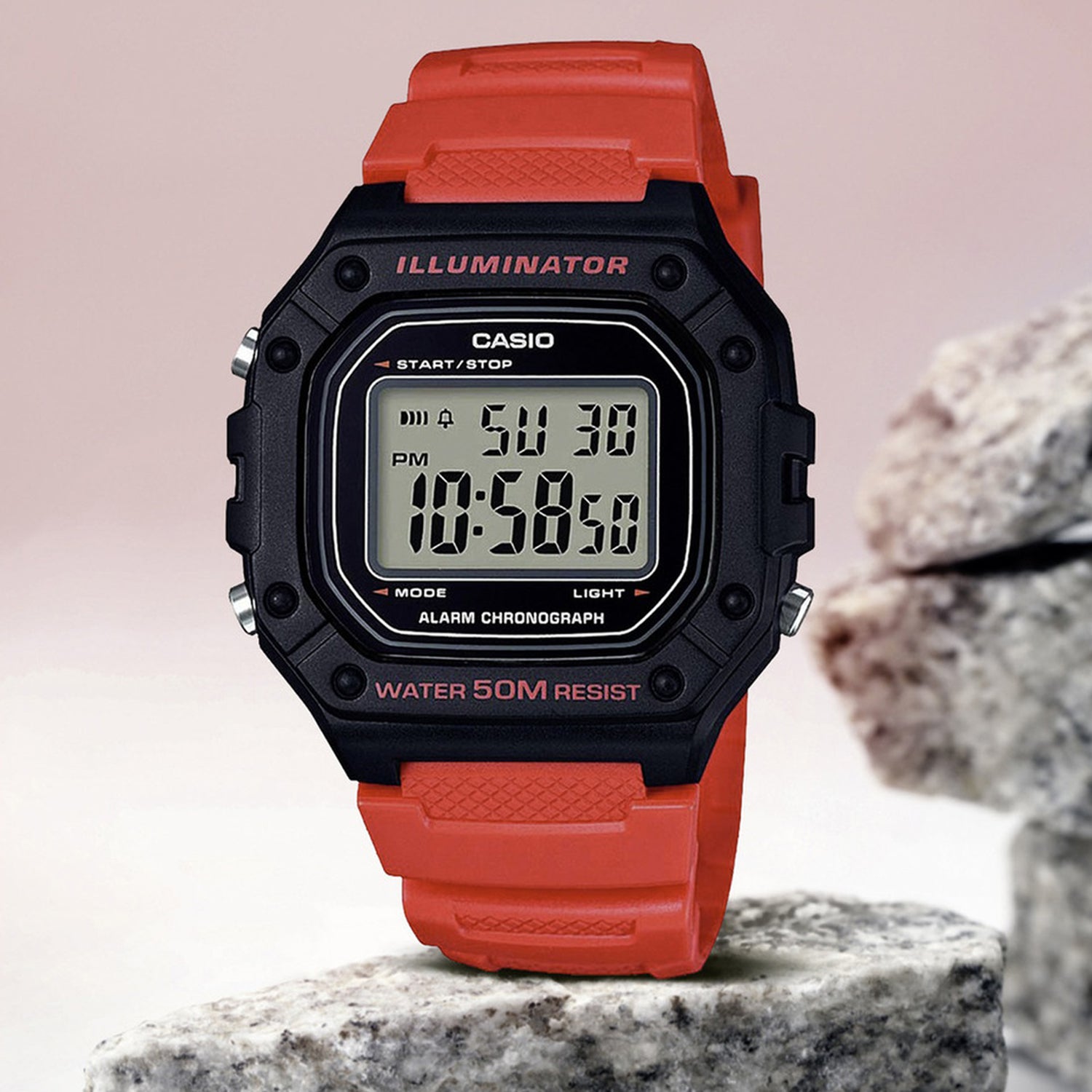 Youth Unisex Quartz Grey Dial Digital Resin Watch I111