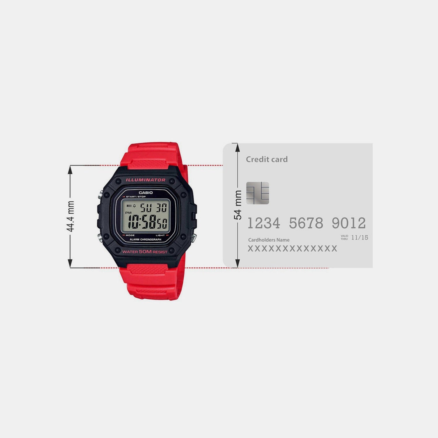 Youth Unisex Quartz Grey Dial Digital Resin Watch I111