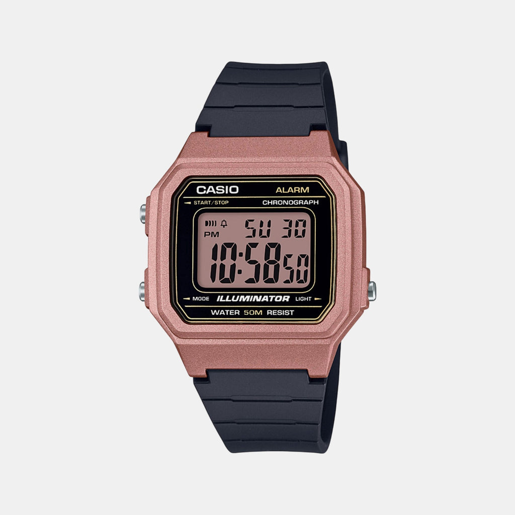 Youth Unisex Quartz Rose Gold Dial Digital Resin Watch I113