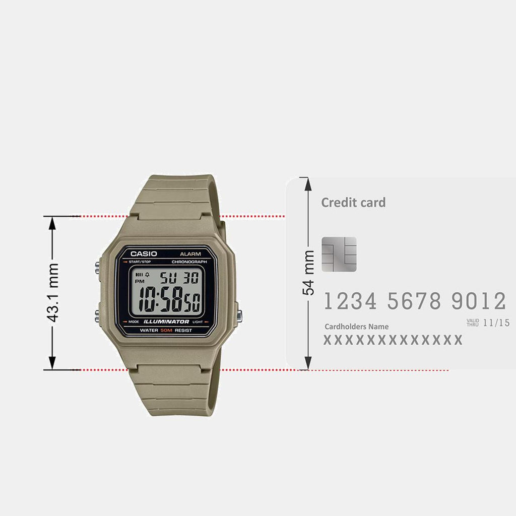 Youth Unisex Quartz Black Dial Digital Resin Watch I131