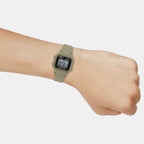 Youth Unisex Quartz Black Dial Digital Resin Watch I131