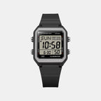 Unisex Quartz Black Dial Digital Resin Watch W-221H-1AV I133