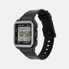 Unisex Quartz Black Dial Digital Resin Watch W-221H-1AV I133