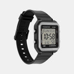 Unisex Quartz Black Dial Digital Resin Watch W-221H-1AV I133