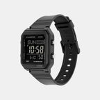 Unisex Digital Black Dial Analog Resin Watch I134