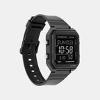 Unisex Digital Black Dial Analog Resin Watch I134