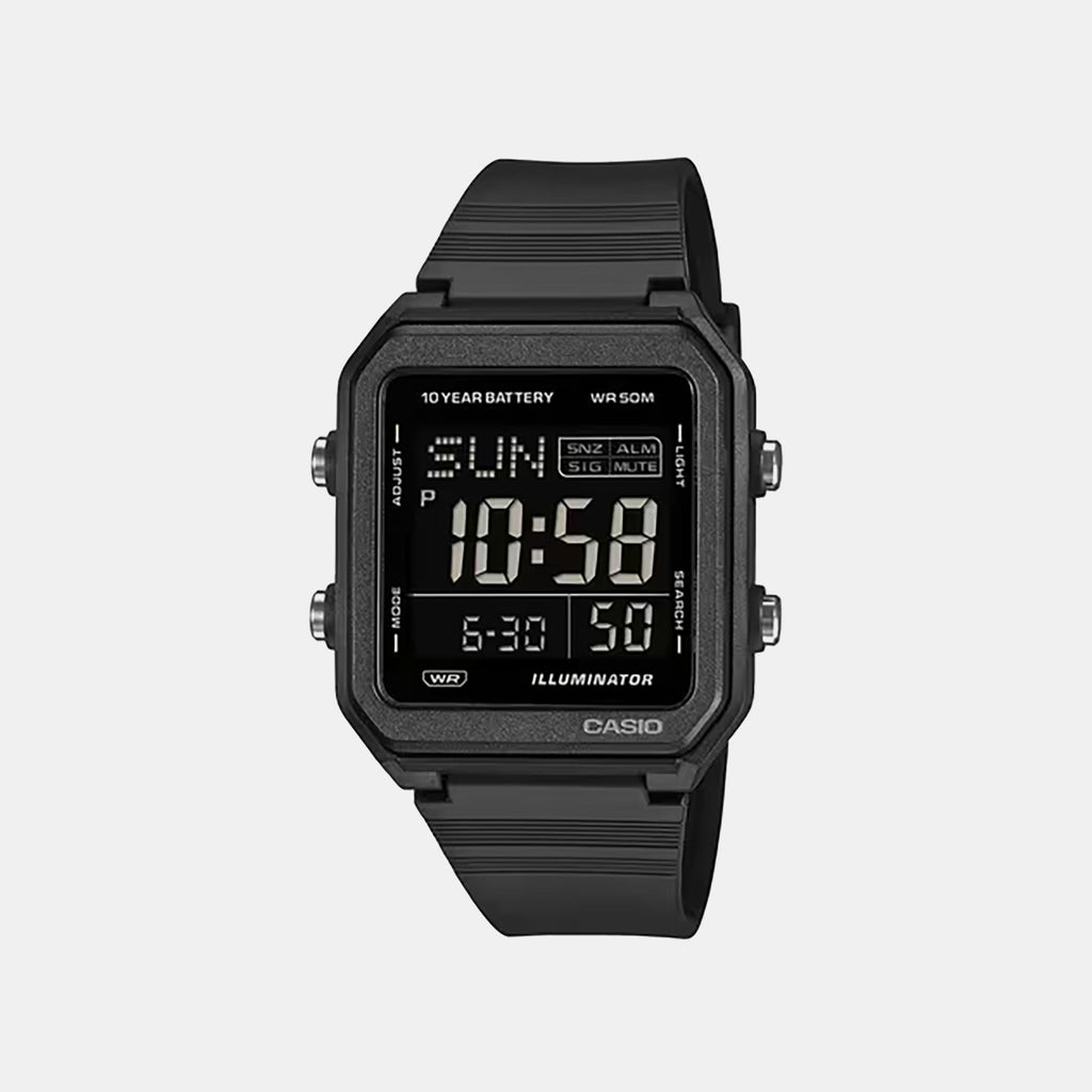 Unisex Digital Black Dial Analog Resin Watch I134