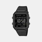 Unisex Digital Black Dial Analog Resin Watch I134