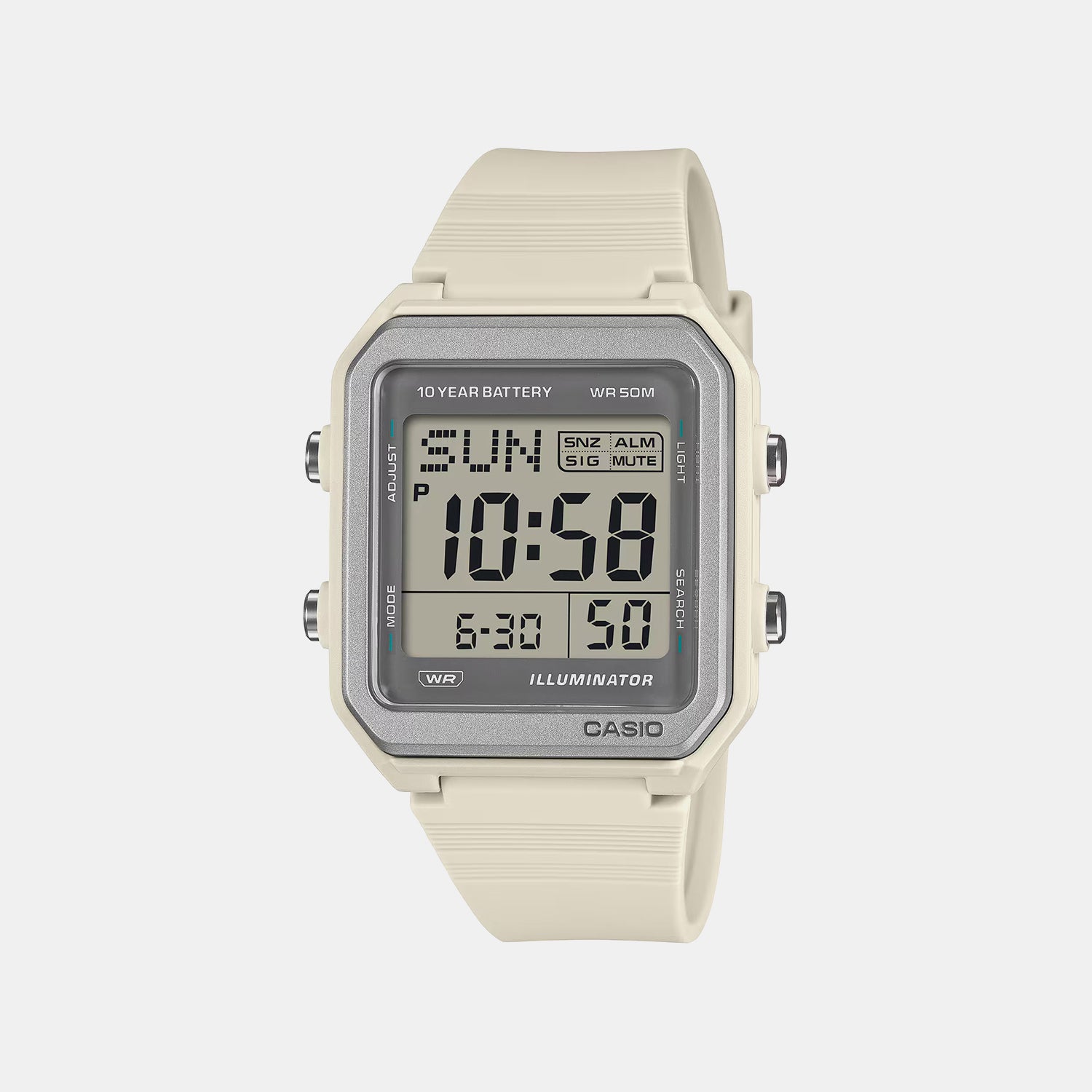 Unisex Quartz Grey Dial Analog Resin Watch I135